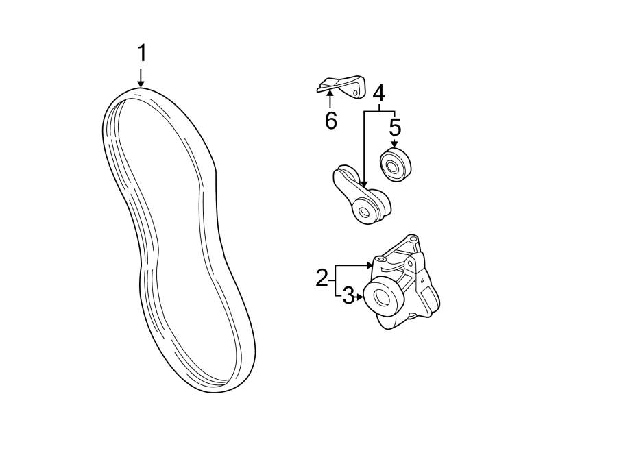 Diagram BELTS & PULLEYS. for your 2017 Buick Regal   