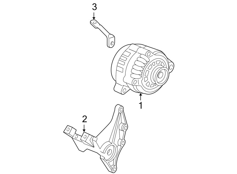 Diagram ALTERNATOR. for your 2014 GMC Sierra 2500 HD 6.0L Vortec V8 CNG A/T RWD WT Crew Cab Pickup 