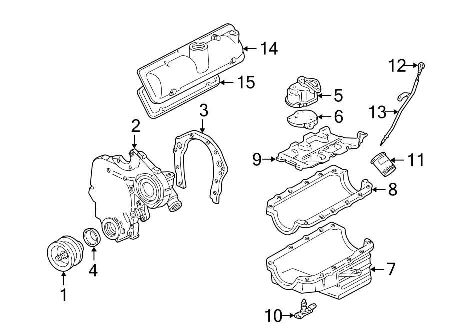 Diagram ENGINE / TRANSAXLE. ENGINE PARTS. for your 2005 Chevrolet Corvette   