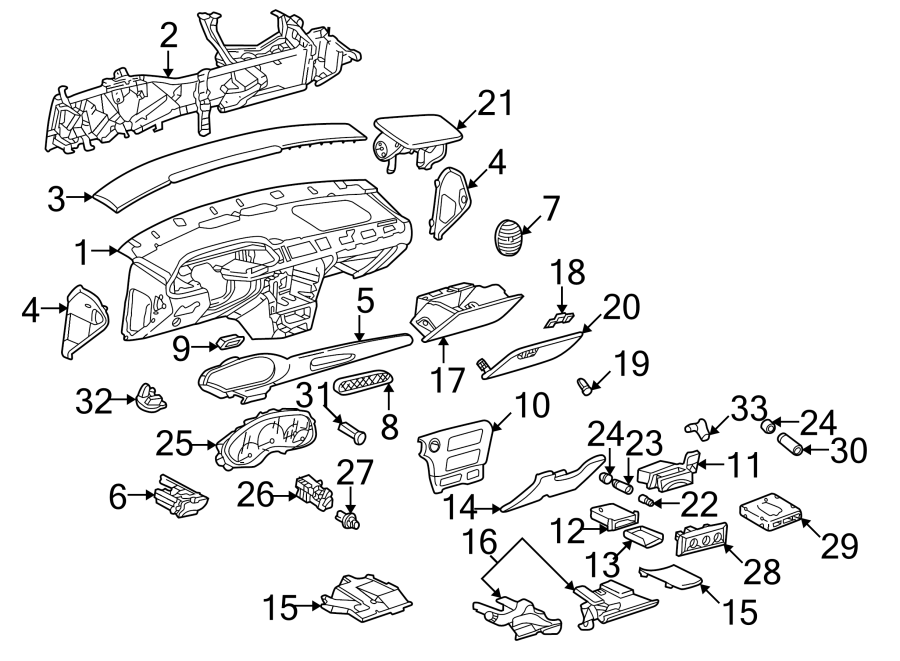 Diagram INSTRUMENT PANEL. for your 1999 Chevrolet Silverado 2500 Base Standard Cab Pickup Fleetside  