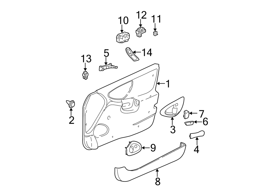 10Front door. Interior trim.https://images.simplepart.com/images/parts/motor/fullsize/CP97610.png