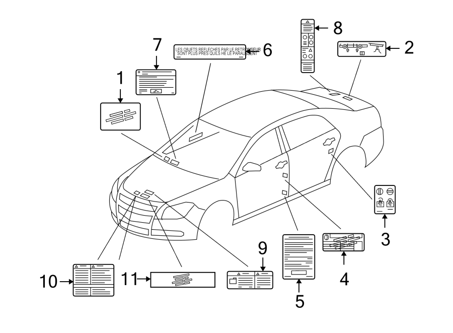 Diagram INFORMATION LABELS. for your 2002 GMC Sierra 3500 6.0L Vortec V8 A/T 4WD SLE Standard Cab Pickup 