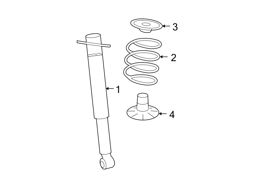 Diagram REAR SUSPENSION. SHOCKS & COMPONENTS. for your 2016 GMC Sierra 2500 HD 6.0L Vortec V8 FLEX A/T RWD SLE Extended Cab Pickup Fleetside 