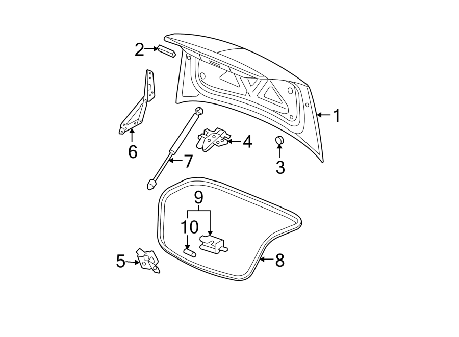 4TRUNK LID. LID & COMPONENTS.https://images.simplepart.com/images/parts/motor/fullsize/CQ08600.png