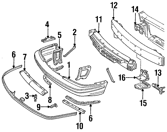 14FRONT BUMPER. BUMPER & COMPONENTS.https://images.simplepart.com/images/parts/motor/fullsize/CR90010.png