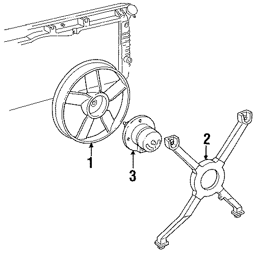 Diagram COOLING FAN. for your 2013 Chevrolet Equinox LTZ Sport Utility  