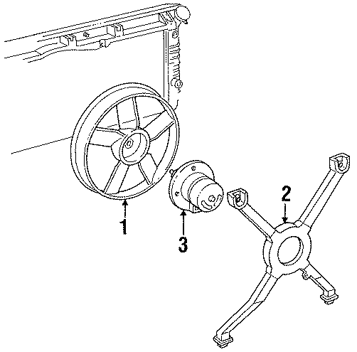 Diagram COOLING FAN. for your 2013 Chevrolet Equinox LTZ Sport Utility  