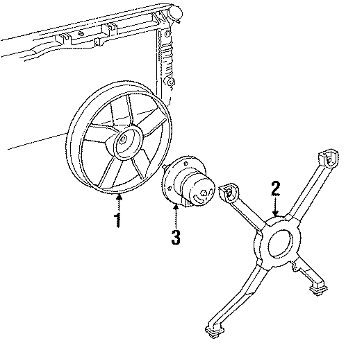 Diagram COOLING FAN. for your 2013 Chevrolet Equinox LTZ Sport Utility  