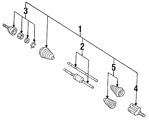 FRONT SUSPENSION. AXLE SHAFT.