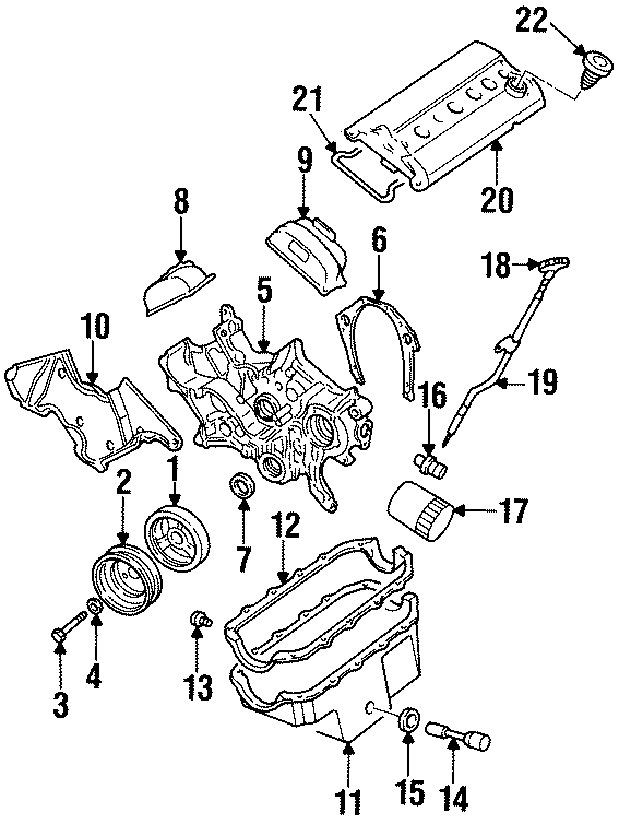 Diagram ENGINE / TRANSAXLE. ENGINE PARTS. for your 2005 Chevrolet Avalanche 1500 Base Crew Cab Pickup Fleetside  