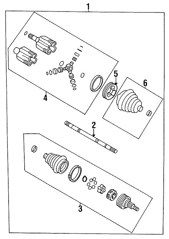 FRONT SUSPENSION. AXLE SHAFT.