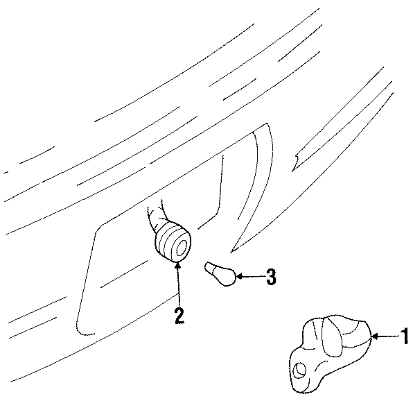 Full size assembly image of REAR LAMPS. LICENSE LAMPS. (1/1)