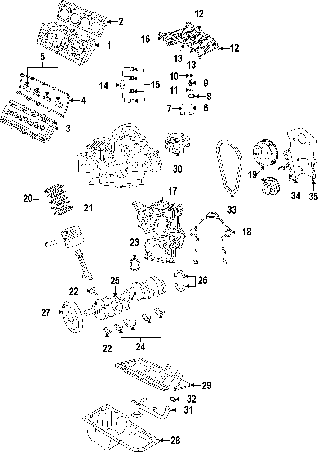 8CAMSHAFT & TIMING. CRANKSHAFT & BEARINGS. CYLINDER HEAD & VALVES. LUBRICATION. MOUNTS. PISTONS. RINGS & BEARINGS.https://images.simplepart.com/images/parts/motor/fullsize/CRP035.png