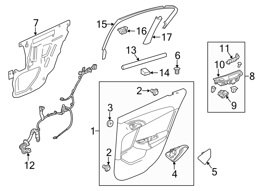 16REAR DOOR. INTERIOR TRIM.https://images.simplepart.com/images/parts/motor/fullsize/CS14480.png