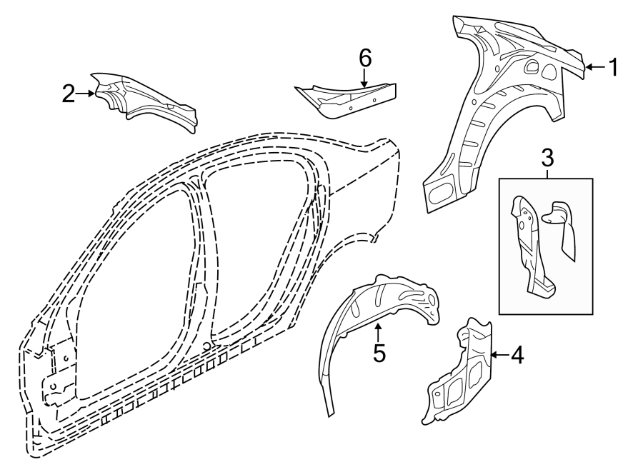 6QUARTER PANEL. INNER STRUCTURE.https://images.simplepart.com/images/parts/motor/fullsize/CS14495.png