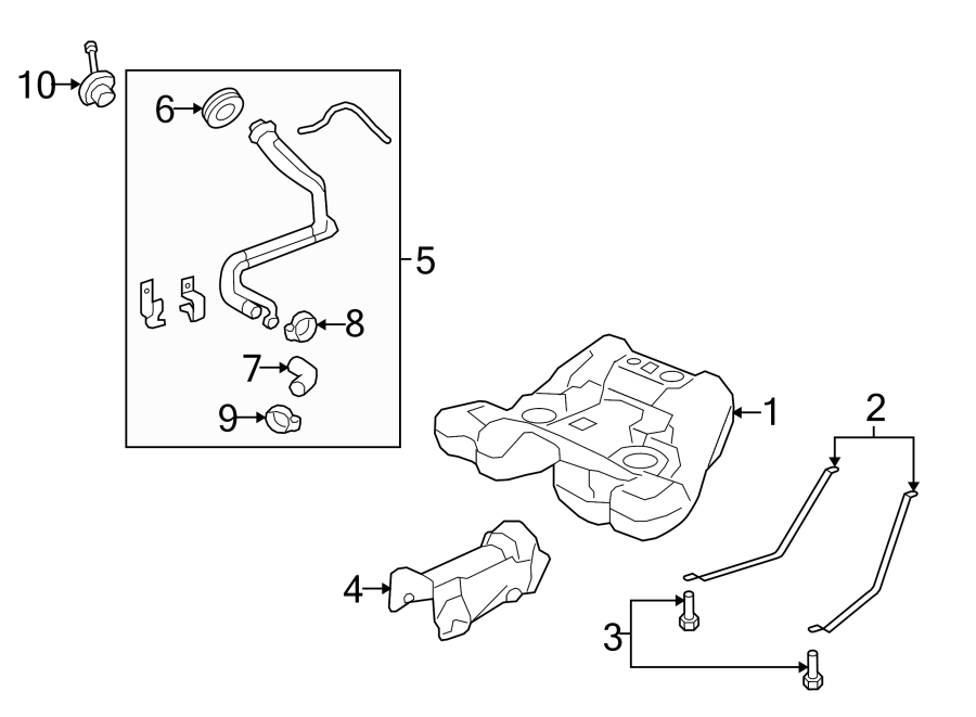 Diagram FUEL SYSTEM COMPONENTS. for your 1991 Buick Century   