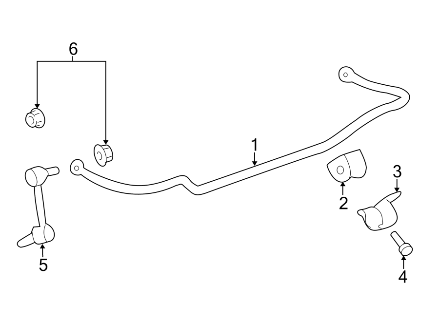 Diagram REAR SUSPENSION. STABILIZER BAR & COMPONENTS. for your 2011 GMC Sierra 2500 HD  SLE Standard Cab Pickup 