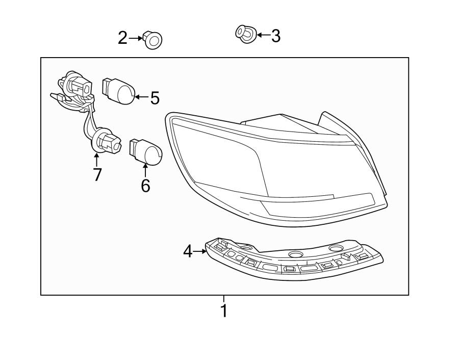 Diagram REAR LAMPS. TAIL LAMPS. for your 2008 Chevrolet Corvette   