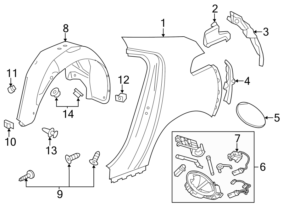 14QUARTER PANEL & COMPONENTS.https://images.simplepart.com/images/parts/motor/fullsize/CT11495.png