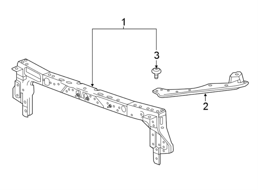 Diagram RADIATOR SUPPORT. for your Chevrolet Volt  