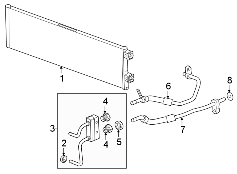 TRANS OIL COOLER. Diagram