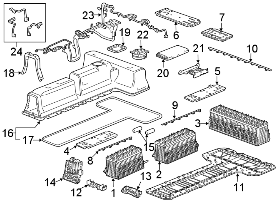 Diagram HIGH VOLTAGE. for your Chevrolet Volt  