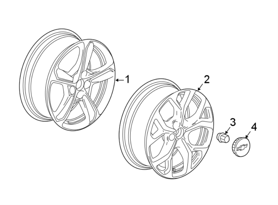 Diagram WHEELS. for your 2005 Chevrolet Aveo    