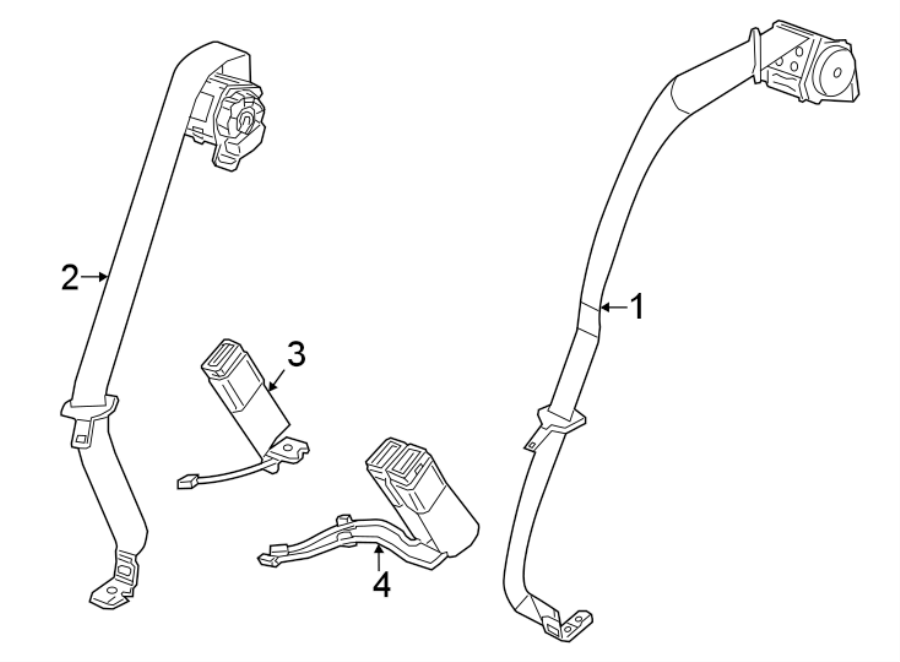 RESTRAINT SYSTEMS. REAR SEAT BELTS.