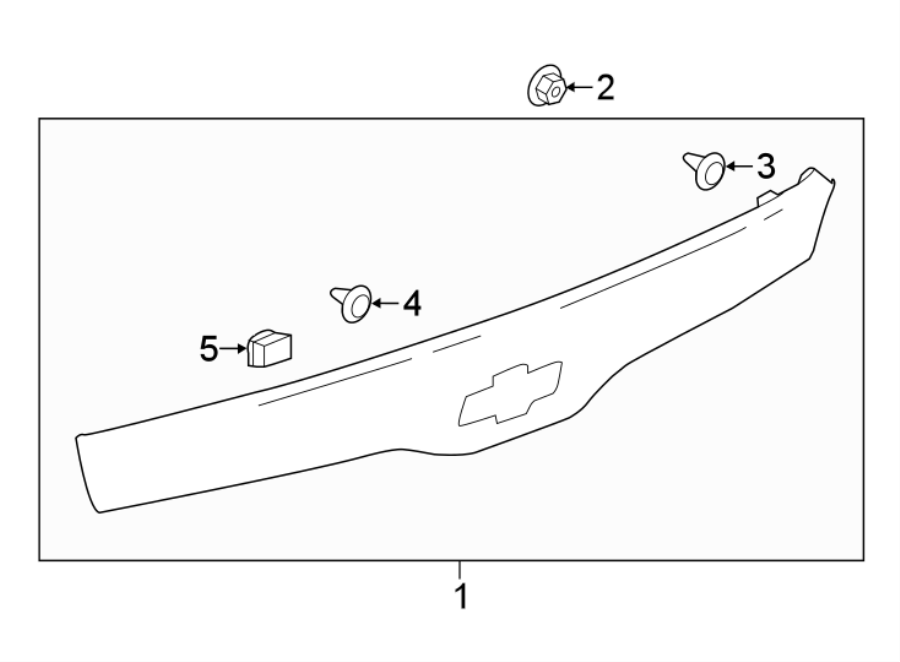 Diagram REAR LAMPS. HIGH MOUNTED STOP LAMP. for your 2016 Chevrolet Spark  LT Hatchback 