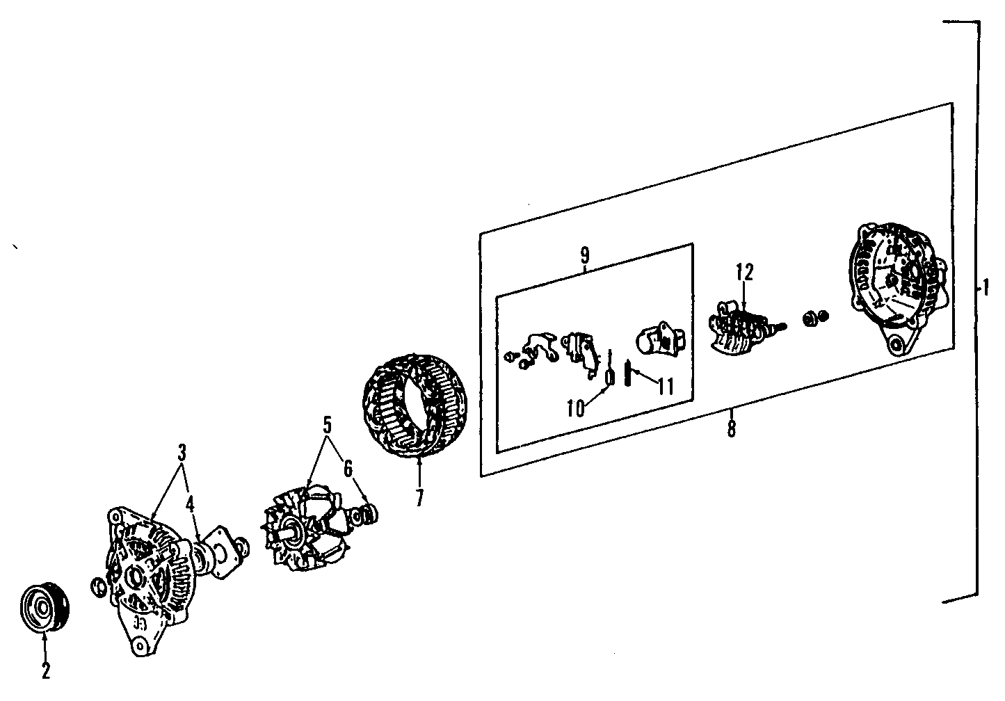 Diagram ALTERNATOR. for your Dodge Stealth  