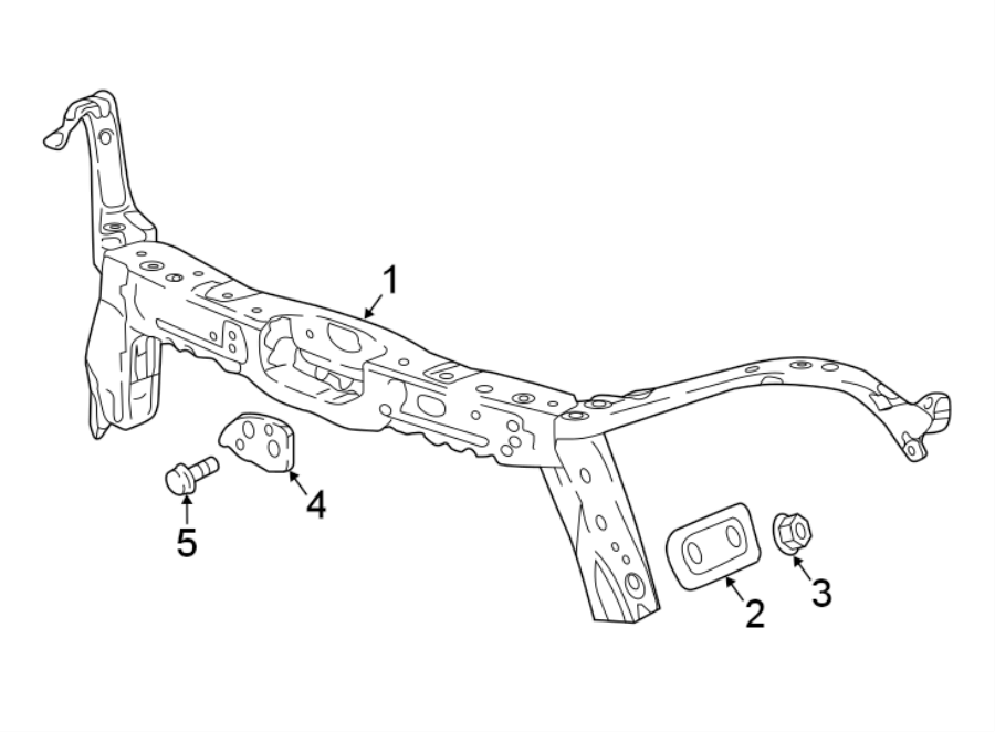 Diagram RADIATOR SUPPORT. for your 2021 Chevrolet Bolt EV   