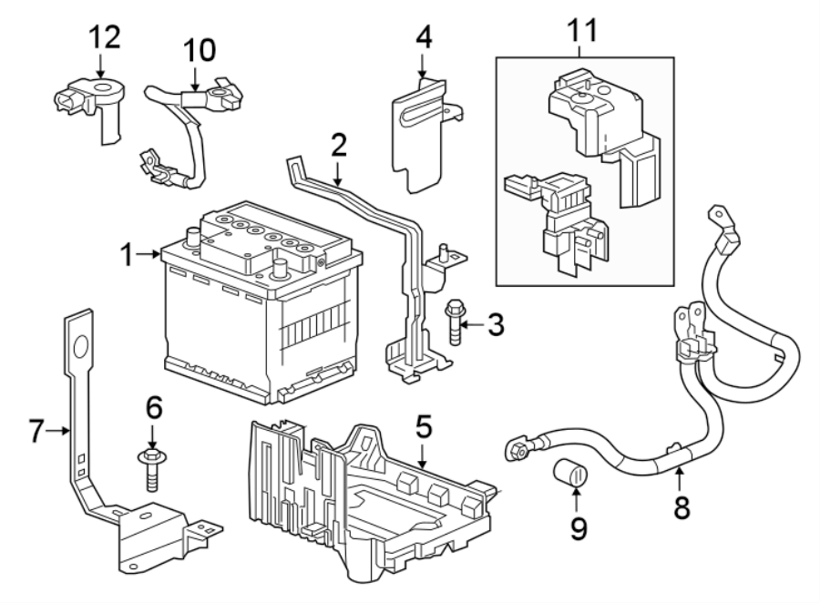 Diagram BATTERY. for your 2021 Chevrolet Bolt EV   