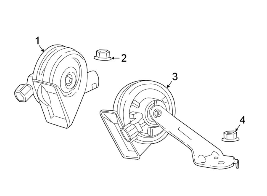 Diagram HORN. for your 2014 GMC Sierra 2500 HD 6.0L Vortec V8 CNG A/T RWD WT Standard Cab Pickup 