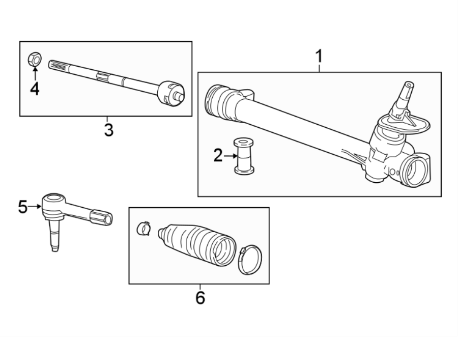 Diagram STEERING GEAR & LINKAGE. for your 2011 Chevrolet Equinox   