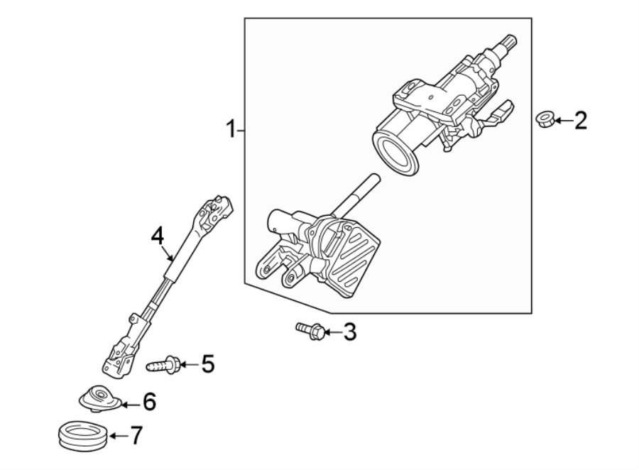 STEERING COLUMN ASSEMBLY.