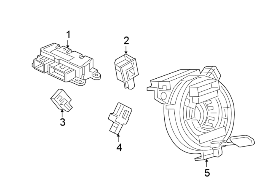 RESTRAINT SYSTEMS. AIR BAG COMPONENTS. Diagram