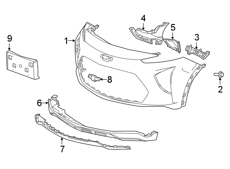 1Front bumper & grille. Bumper & components.https://images.simplepart.com/images/parts/motor/fullsize/CU22005.png