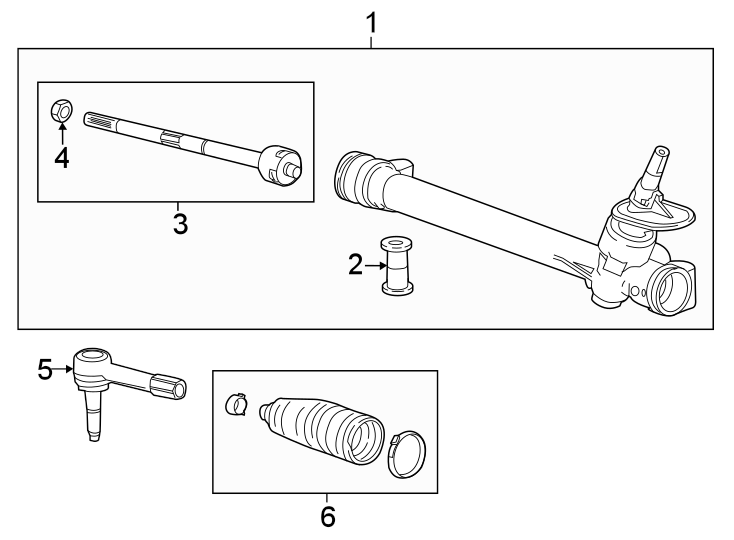 Diagram Steering gear & linkage. for your 2011 Chevrolet Equinox   