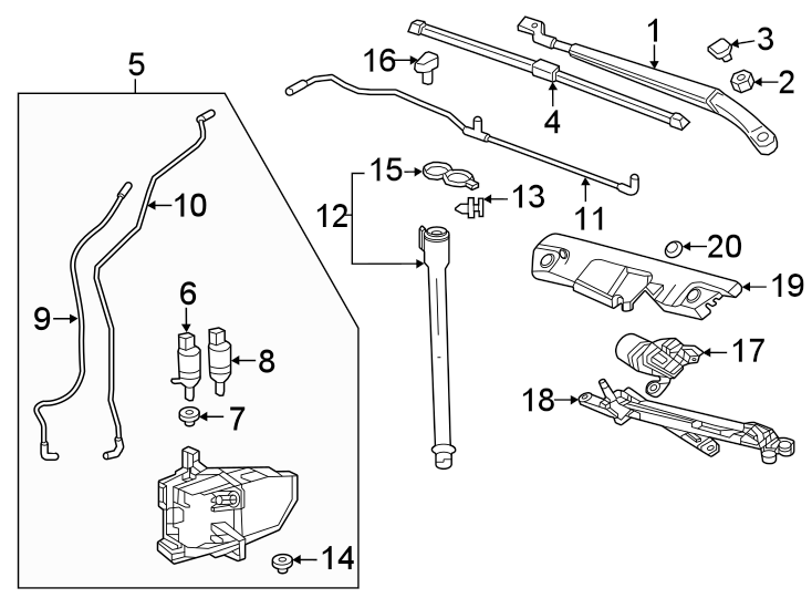 4Windshield. Wiper & washer components.https://images.simplepart.com/images/parts/motor/fullsize/CU22230.png