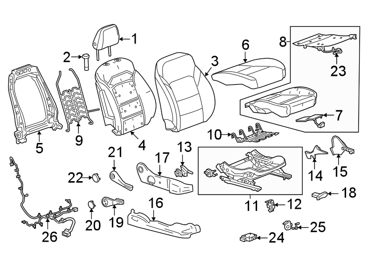 14Seats & tracks. Passenger seat components.https://images.simplepart.com/images/parts/motor/fullsize/CU22310.png