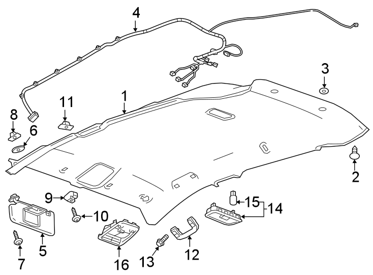 Diagram Interior trim. for your 1999 Buick Century   