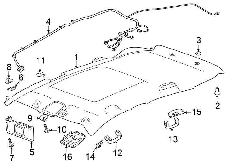 Diagram Interior trim. for your 1999 Buick Century   