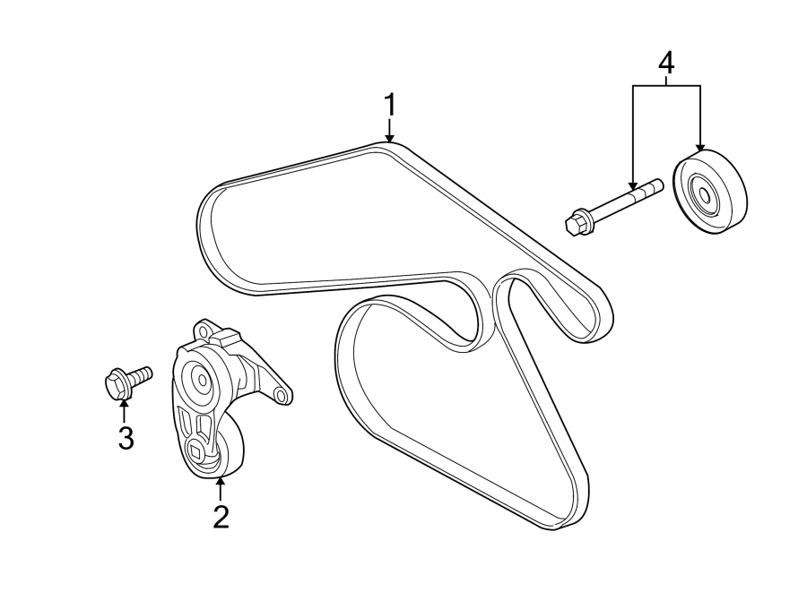 Diagram BELTS & PULLEYS. for your 2015 GMC Sierra 2500 HD 6.6L Duramax V8 DIESEL A/T 4WD SLE Extended Cab Pickup Fleetside 