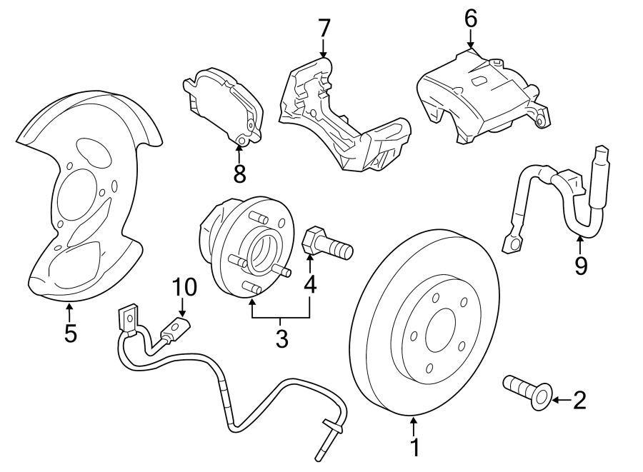 Diagram FRONT SUSPENSION. BRAKE COMPONENTS. for your 2019 Chevrolet Camaro  LS Coupe 