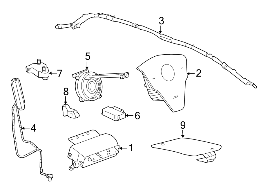 RESTRAINT SYSTEMS. AIR BAG COMPONENTS.