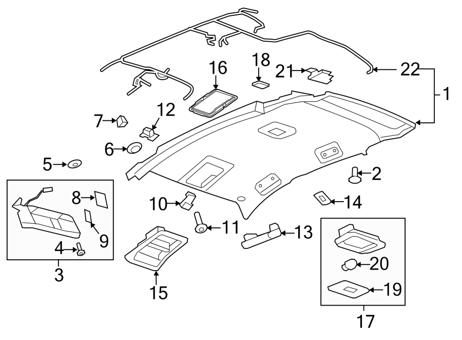 Diagram INTERIOR TRIM. for your 1999 Buick Century   