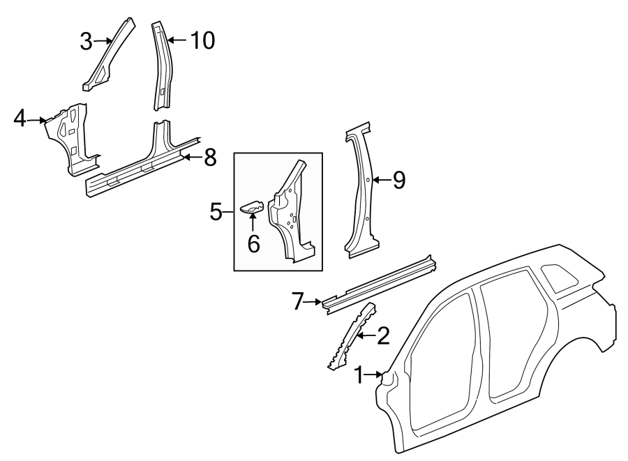 9PILLARS. ROCKER & FLOOR. CENTER PILLAR. HINGE PILLAR. UNISIDE.https://images.simplepart.com/images/parts/motor/fullsize/CV12500.png