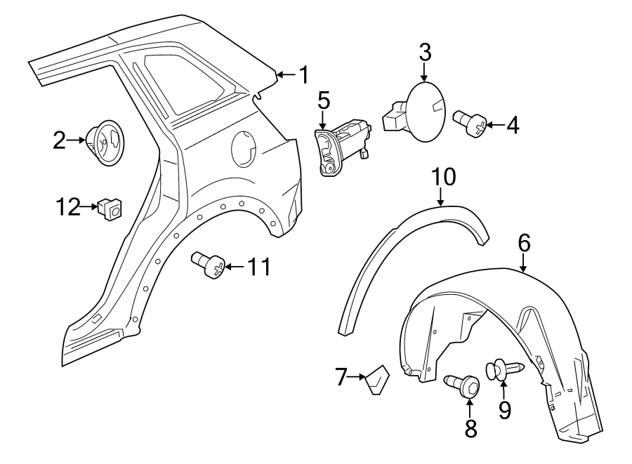 12EXTERIOR TRIM. QUARTER PANEL & COMPONENTS.https://images.simplepart.com/images/parts/motor/fullsize/CV12575.png