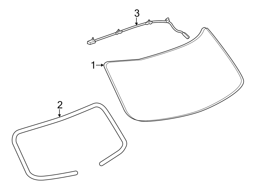 Diagram LIFT GATE. GLASS. for your Chevrolet Captiva Sport  