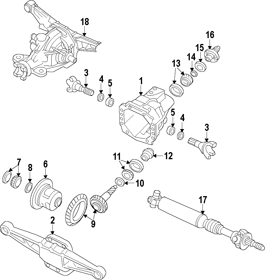 REAR AXLE. DRIVE AXLES. PROPELLER SHAFT.